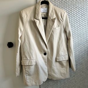 Casual slouchy oversized faux leather blazer. Worn twice.